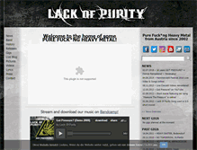 Tablet Screenshot of lackofpurity.com